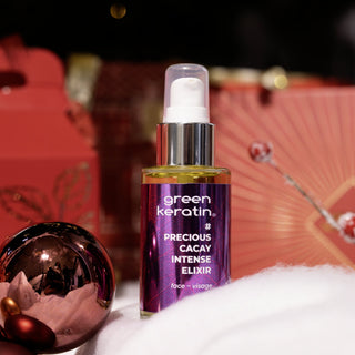 Green Keratin Precious Cacay INTENSE Elixir - Huile pour le visage, 50ml